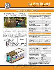 PT 150 Powertainer one sheet