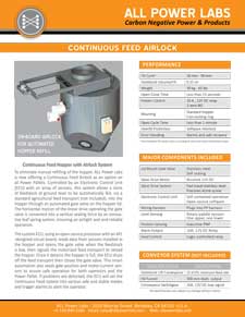 CFeed Airlock Datasheet