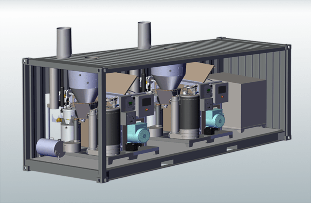 cut away rendering of microgrid container