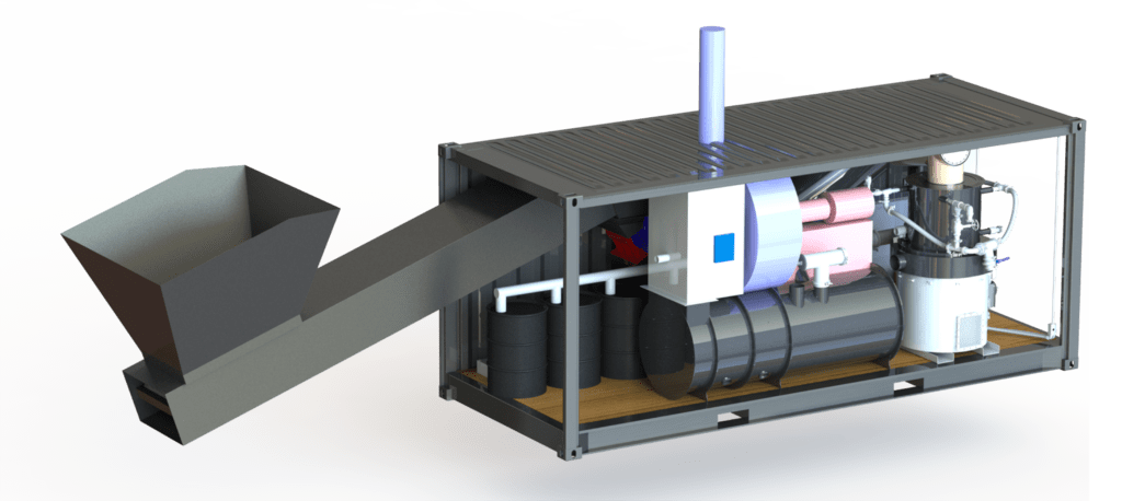 cutaway rendering of chartainer