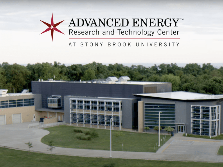 rendering labeled: Advanced Energy Research and Technology Center building at Stony Brook University